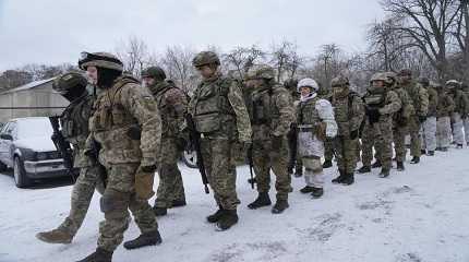 Members of Ukraine's Territorial Defense Forces