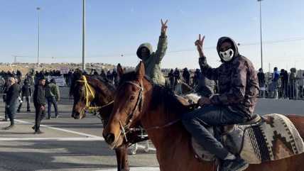 Palestinian Bedouin demonstration in Negev