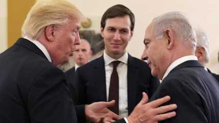  Donald Trump, Jared Kushner, Benjamin Netanyahu