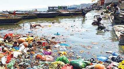 dirty polluted ganga