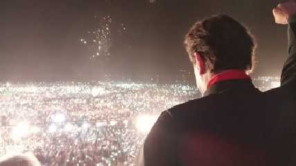 Imran Khan's public ralley in Peshawar