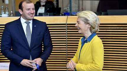 Ursula von der Leyen  with Virginijus Sinkevicius