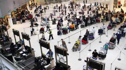 Check-in at airport