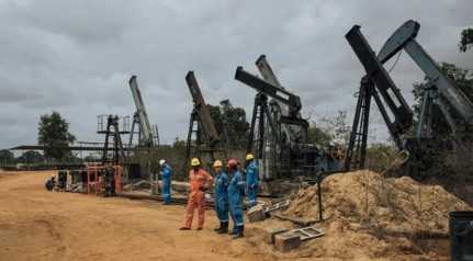 Oil wells in Congo