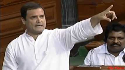 Rahul Gandhi in Parliament