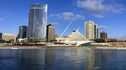 The skyline of Milwaukee