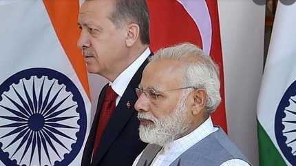 Narendra Modi n Recep Tayyip Erdogan