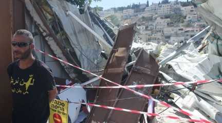 Pelestinian home demolished