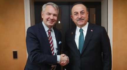 Mevlut Cavusoglu n Pekka Haavisto FM of Finland