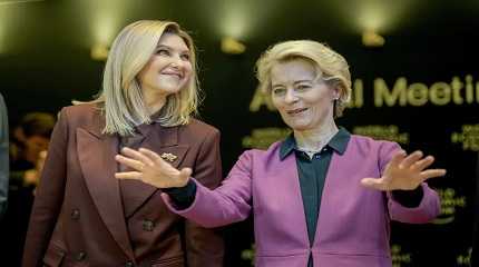 Olena Zelenska and Ursula von der Leyen