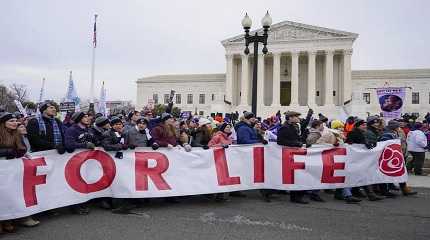 People participate in March for Life