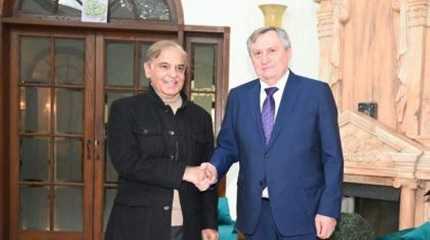 Shahbaz Sharif with Nikolai Shulginov