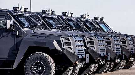 armoured vehicles