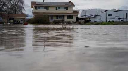 flooded area