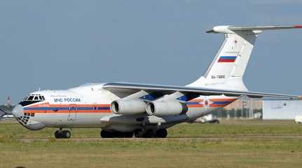 Russian emergency rescue Ilyushin-76 plane