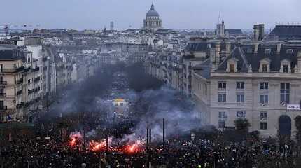 French protesters