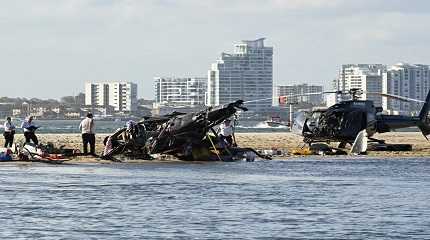 dual helicopter collision near Seaworld