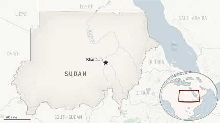 map for Sudan