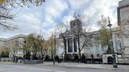 A view of the Russian embassy in Berlin