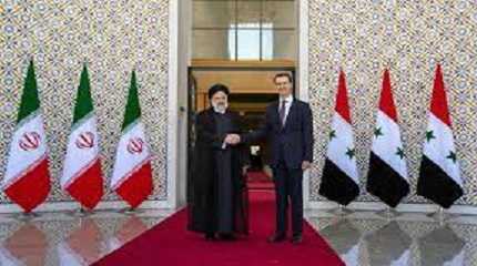 Bashar al Assad with Ebrahim Raisi