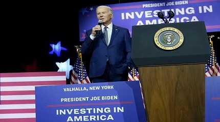 President Joe Biden speaks