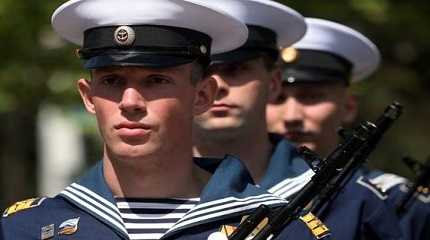 Russian navy sailors