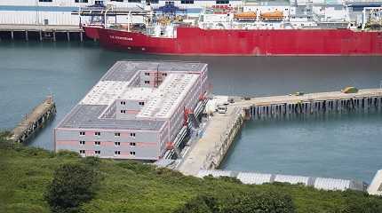 The Bibby Stockholm accommodation barge