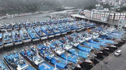 port in Seogwipo on Jeju island