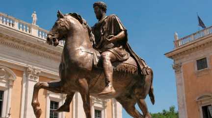 Replica of Marcus Aurelius statue (121-180 AD)