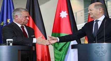 Olaf Scholz and Abdullah II