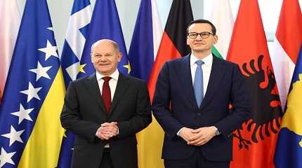 Olaf Scholz welcomes Mateusz Morawiecki