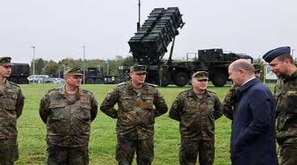 Olaf Scholz meets with Patriot air defense