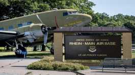 raisin bomber airplane at the airport in Germany