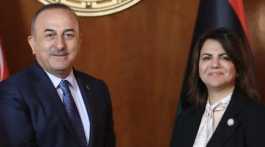 Mevlut Cavusoglu n Najla El Mangoush