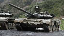 T-90S main battle tanks