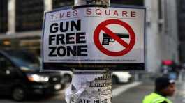 Gun Free Zone sign