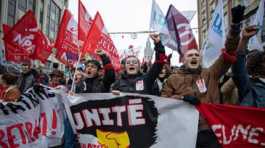 protest in France