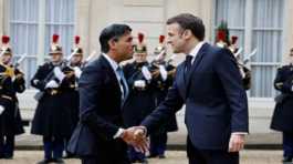 Emmanuel Macron and Rishi Sunak