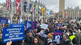 anti-Netanyahu protest in London