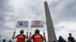 People rally decrying rising gun violence