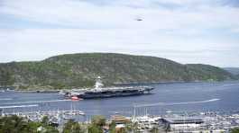 The aircraft carrier USS Gerald R. Ford