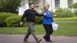 Volodymyr Zelenskyy and Ursula von der Leyen