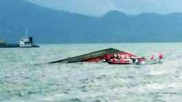 capsized ship