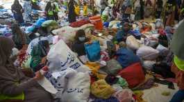 Flood affected Afghans