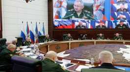 Sergei Shoigu meeting with Armed Forces